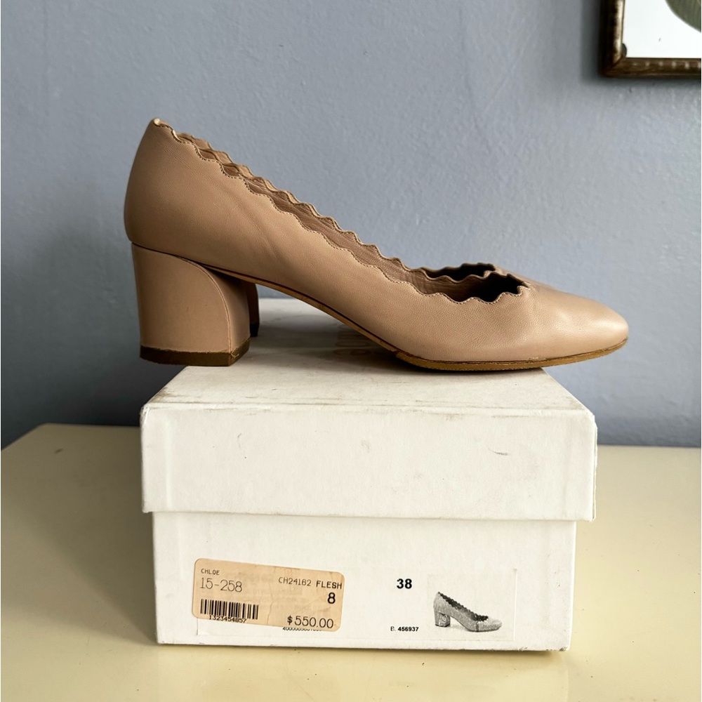 Chloe scalloped pumps size 38
